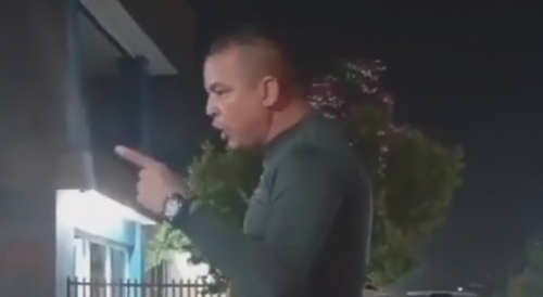 Moron Pulls A Gun During Confrontation In Brazil