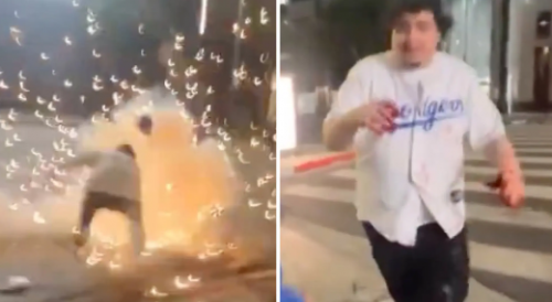 LA Dodgers Fan Blows Off Hand With Fireworks