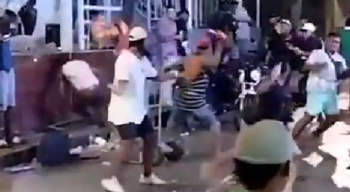 All In Fight Breaks Out Outside The Club In Colombian Cartagena