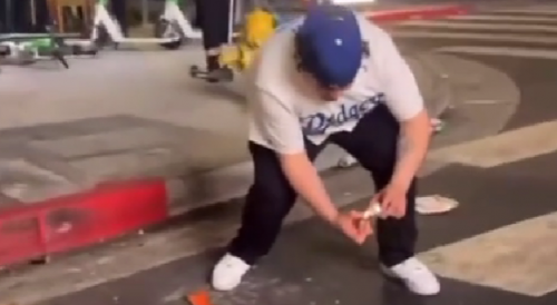 Better Angle Of Dodgers Fan Loses Fingers In LA