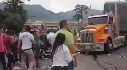 Truck Crash In Colombia