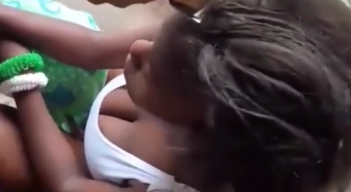 Girls Punished For Fighting in Favela