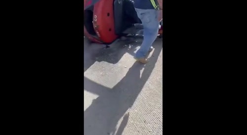 Forklift Driver learns a painful lesson