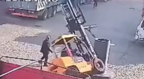 Never Stand Near A Forklift That's lifting a load