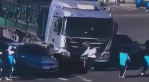 Cyclist Ran Over By Truck In "Blind Spot"