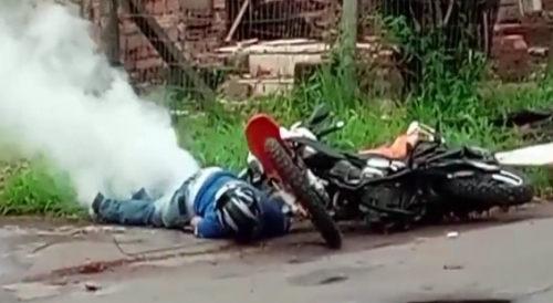 Brazilian Biker Electrocuted