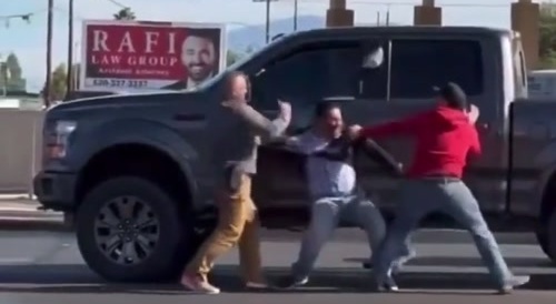 Quick Road Rage Beatdown