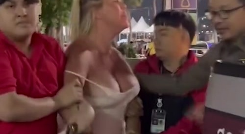 Drunk Karen Arrest for Public Sex in Thailand