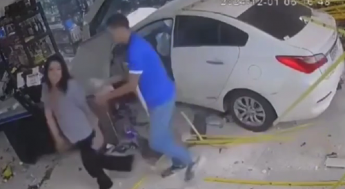 Refused to sell her alcohol, Brazilian woman drives into store and crushes two employees