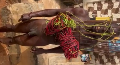 Stripped Naked Thief Humiliated By Villagers