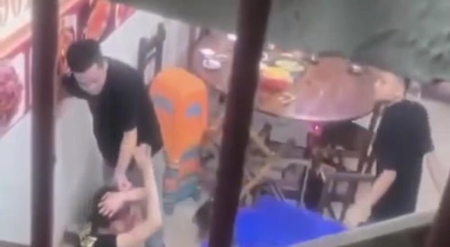 Chairs And Bottles: Fight At The Restaurant In China