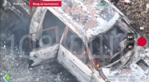 Burnt out at work. Ukrainian burned alive after drone strike.