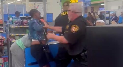 Walmart Figfhters Resist Officers - Walmart