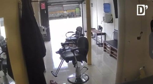 Execution of A Barber At Work in Ecuador