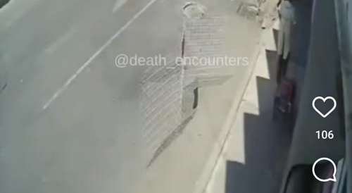 Girl trucksmashed by blindeyed trucker