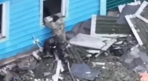 Ukrainian tried hopping into a house through a window, plan foiled by a Russian drone