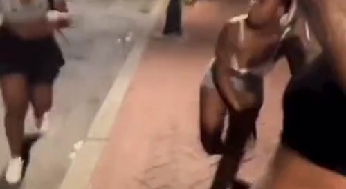 Baltimore Girl Fight with Glass Bottle