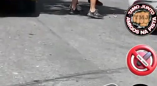 Old man run over bike and get instant karma