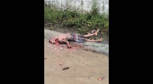 An ex-convict and his partner were murdered in Brazil. Numerous bullet impacts on the deceased man