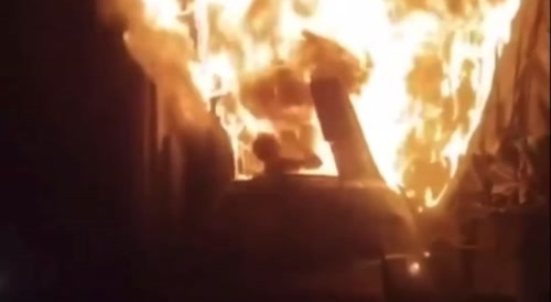 Man Burns Alive After Accident