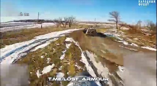 Russian drone hunts down Ukrainian soldier frantically driving a car, an escape attempt was made, it did not go well