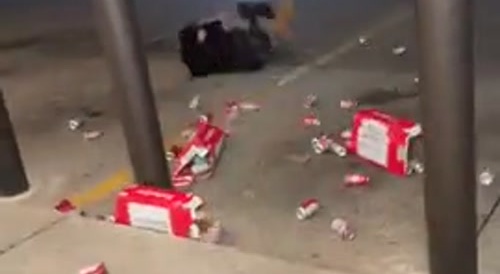 Beer Bandit Gets his Stolen Beer Busted