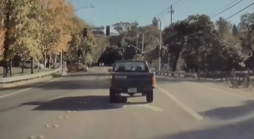 Road Rage Woman gets Instant Karma = watta a beech!