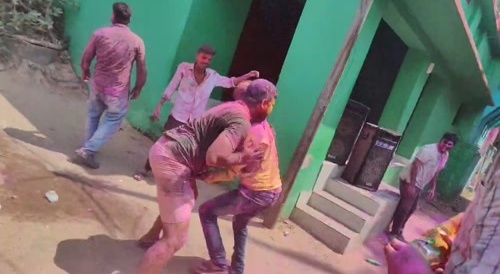 Holi turns into an MMA fight.