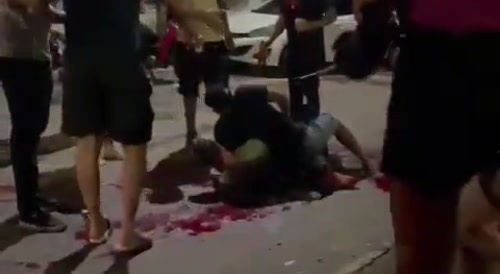 Faggot blood on the streets of Mumbai