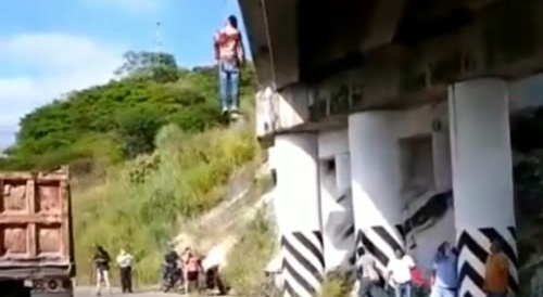 Dude killed and hanged