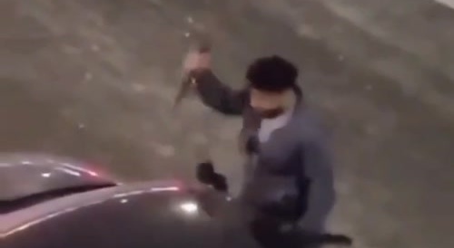 Stab Happy Migrant Gets Stooled.