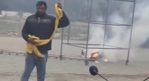 Two people zapped to death