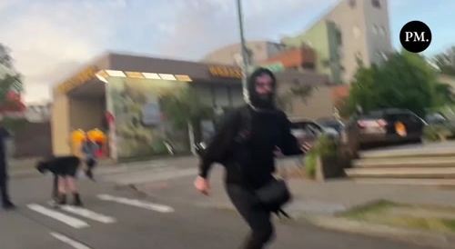 Antifa Thugs get Pepper Sprayed