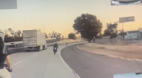 Biker dies in explosion.