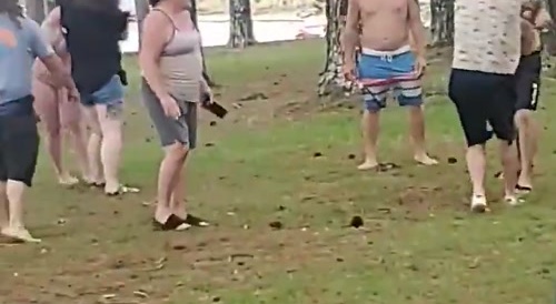 Alabama Rednecks Brawl by The Lake