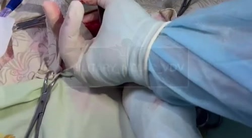 Video from a military hospital. /1.