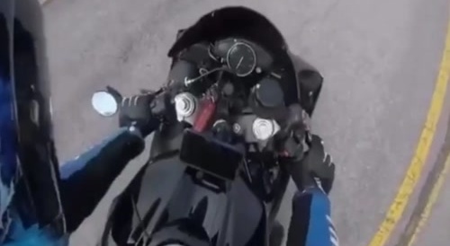 Motorcycle flying