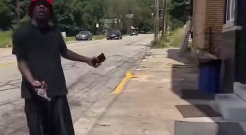 Pussy ass black wants a blow instead gets a bullet