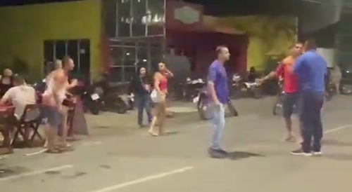 Karateka in a bar fight
