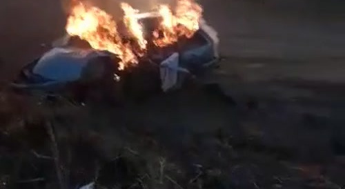 Horrific: Woman Burns Alive In Her Car