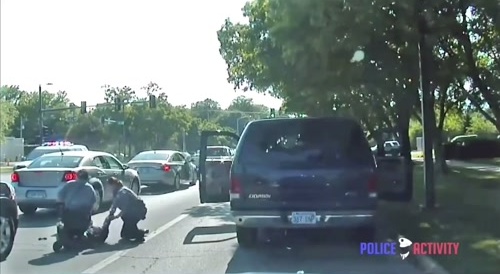 Cop draws gun instead of taser