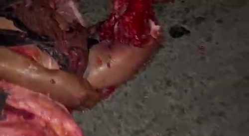 A meat pile of Brazilian woman