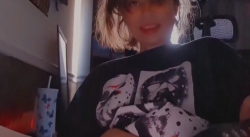 Dumb slut spanks clit