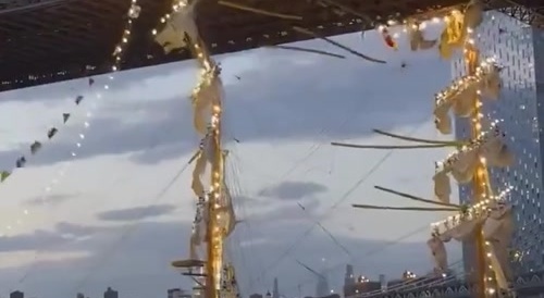 Different Angle Mexican navy ship crash