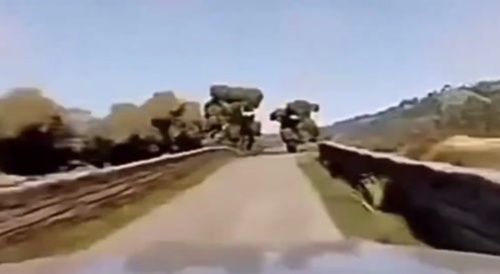 Dashcam Real footage of new released Russian « Flying Cars »