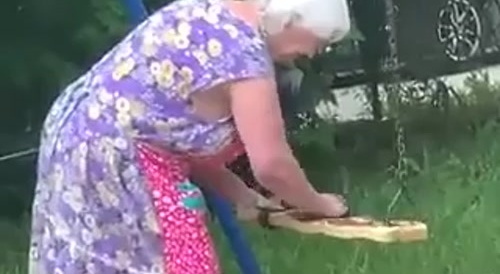 smearing shit