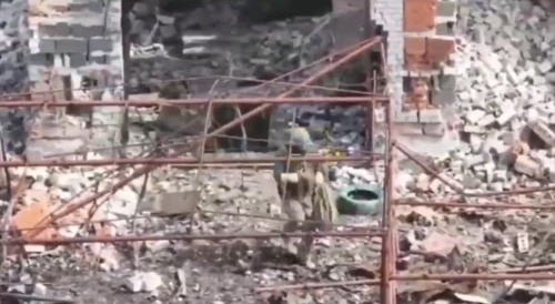 Drone hits solider but fails to explode