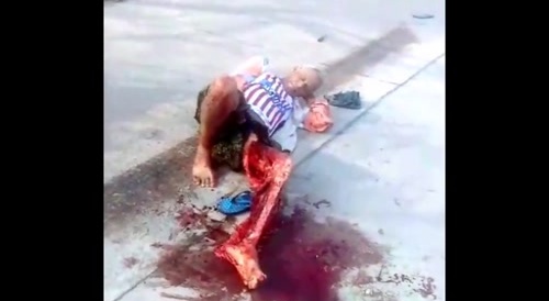 Disturbing aftermath of an accident