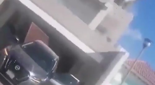 Cartel films themselves shooting up the house of former mayor in Sinaloa, Mexico