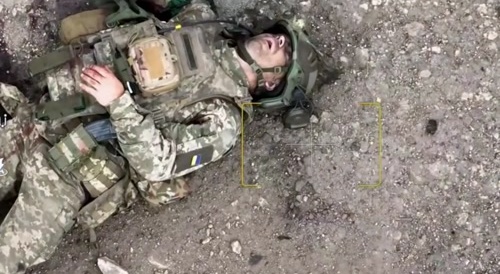 Epic destruction of soldiers by drone